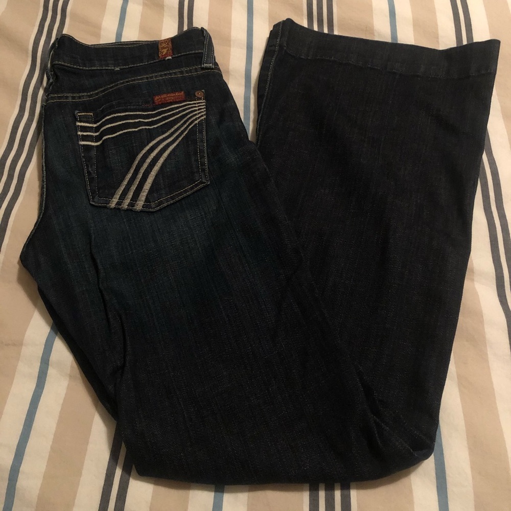 7FAMK Dojo Flared Jeans Sz 24